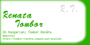 renata tombor business card